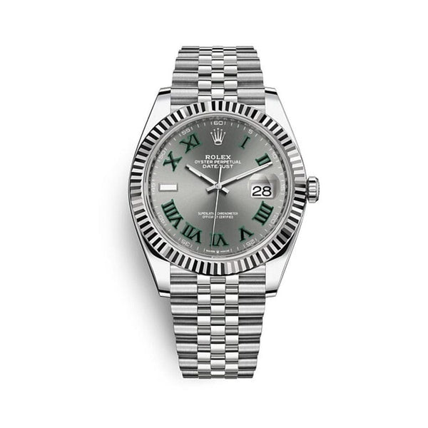 Rolex Datejust 41 Silver And Gray Hand Watch