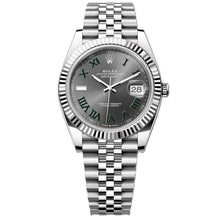 Rolex Datejust 41 Silver And Gray Hand Watch