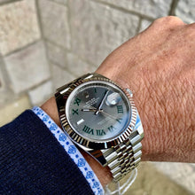 Rolex Datejust 41 Silver And Gray Hand Watch