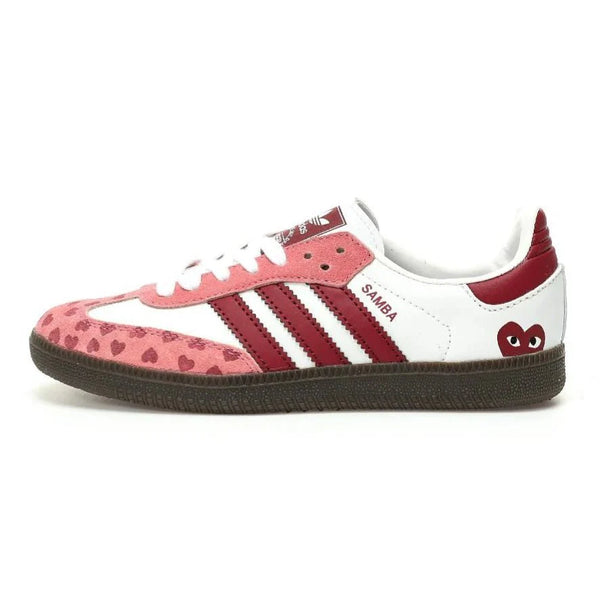 Adidas Samba OG Red Pink Cloud White Brown - BEAUTY BAR