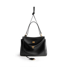 Balenciaga Rodeo Medium Handbag In Black Smooth Calfskin - BEAUTY BAR