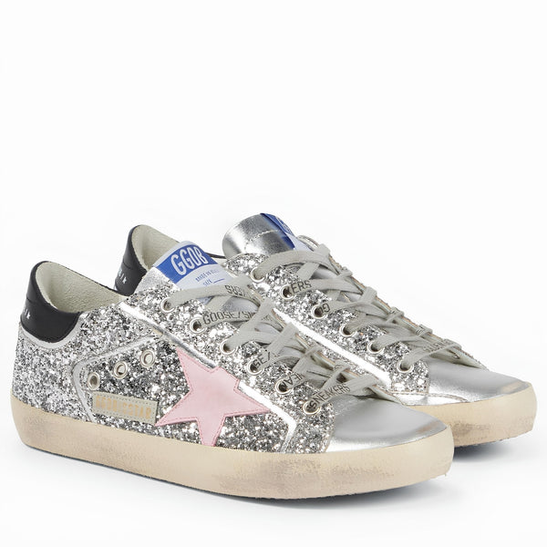 Golden Goose Super - Star Embellished Leather Sneakers - BEAUTY BAR