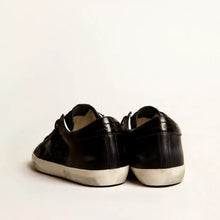 Golden Goose Super-Star In Black Nappa And Glitter With Glossy Black Leather Star - BEAUTY BAR