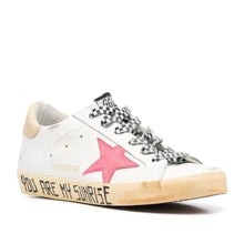 Golden Goose Superstar Low-Top Sneakers White, Pink, Calf Leather - BEAUTY BAR