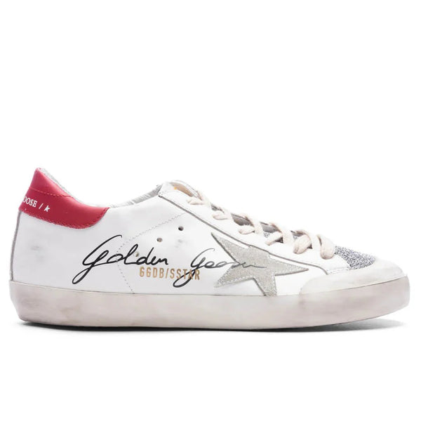 Golden Goose Superstar Sneaker Swarovski Crystal In White/Red/Silver In Multi - BEAUTY BAR