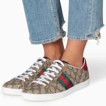 GUCCI Beige & Ebony Ace Low-Top Sneakers - BEAUTY BAR