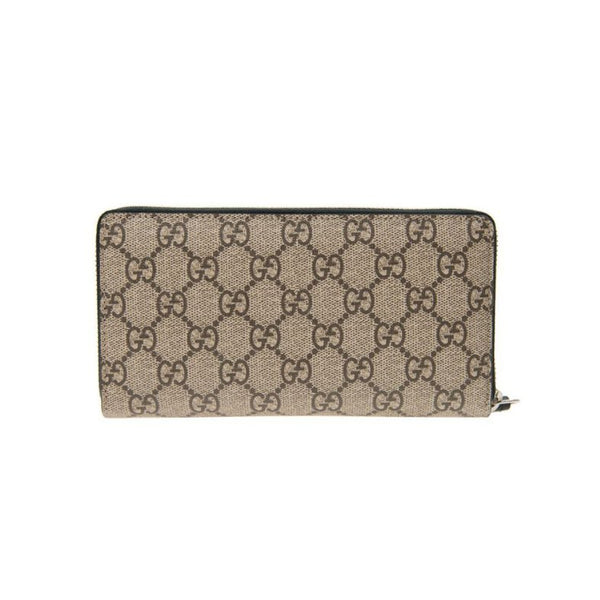 Gucci Brown Animalier GG Supreme Long Wallet Beige - BEAUTY BAR