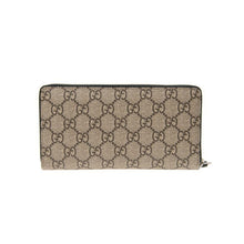 Gucci Brown Animalier GG Supreme Long Wallet Beige - BEAUTY BAR