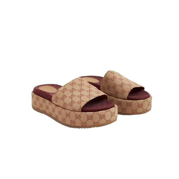 Gucci Loved GG Platform Slide Sandals - BEAUTY BAR