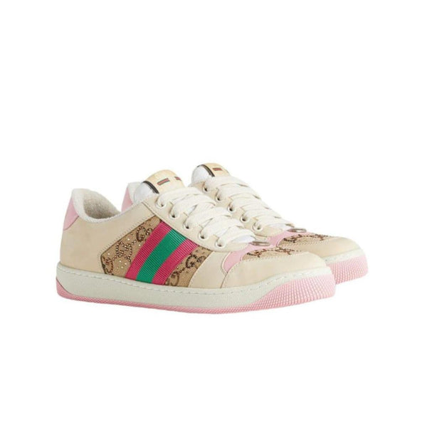 Gucci Women Screener Sneaker With Crystals - BEAUTY BAR