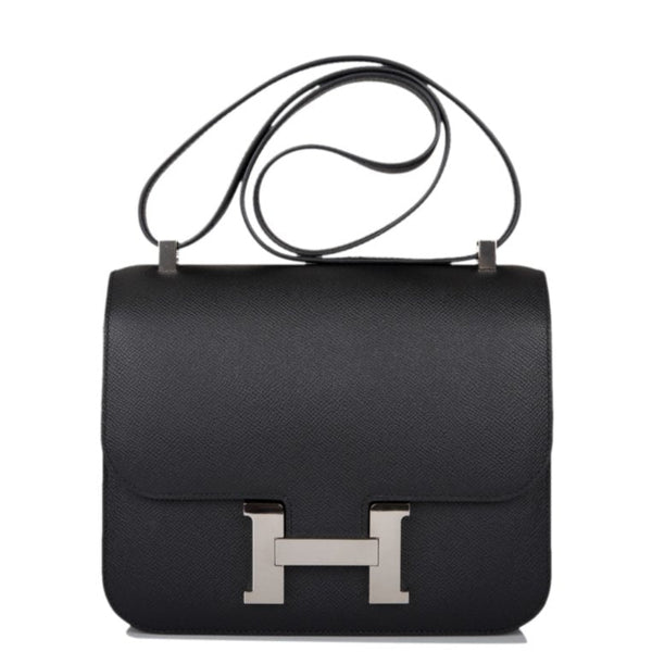 Hermès Bag Constance 24 Black Epsom Palladium - BEAUTY BAR