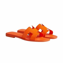 Hermès Oasis Sandals In Orange Epsom Leather - BEAUTY BAR