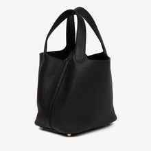 Hermes Picotin Lock MM Shoulder Bag In Black Clemence Leather - BEAUTY BAR