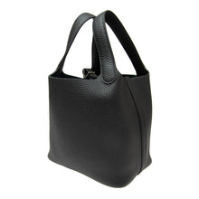 Hermes Picotin Lock MM Shoulder Bag In Black Clemence Leather - BEAUTY BAR