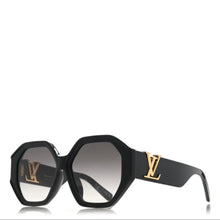 Louis Vuitton Acetate LV Icon Round Sunglasses Z1728E Black - BEAUTY BAR