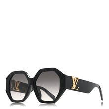 Louis Vuitton Acetate LV Icon Round Sunglasses Z1728E Black - BEAUTY BAR