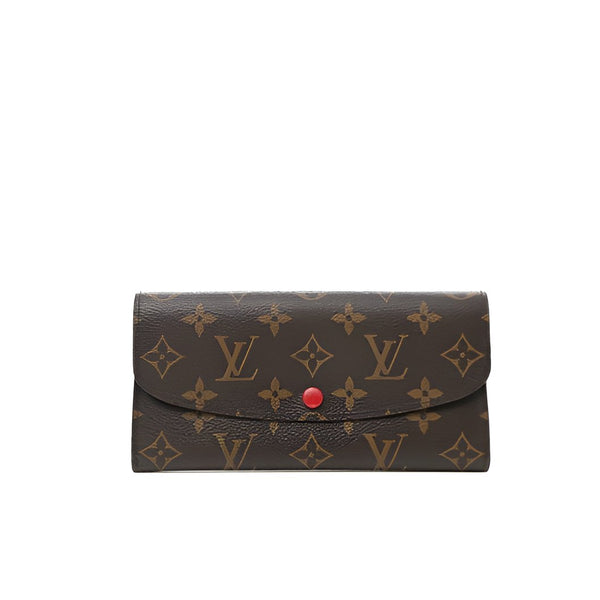 Louis Vuitton Monogram Emilie Wallet Red - BEAUTY BAR