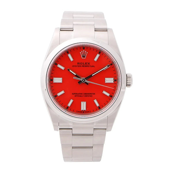 Luxurious Design Of The Rolex OP Coral Red Watch - BEAUTY BAR