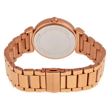 Michael Kors Caitlin Quartz Red Crystal-Set Dial Rose Gold-Plated Ladies Watch - BEAUTY BAR