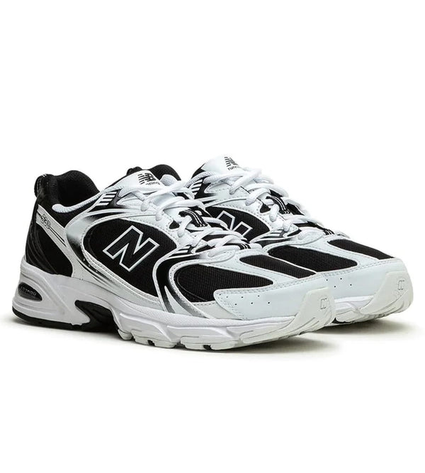 New Balance 530 White & Black Sports Style Sneakers - BEAUTY BAR