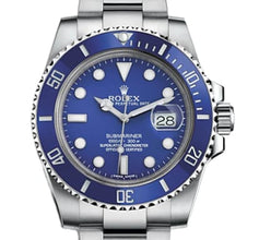 Rolex Submariner Date 40mm White Gold Blue Dial (Smurf) 116619LB Box & Papers 2015 - BEAUTY BAR