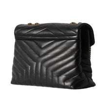 Saint Laurent Loulou Medium Quilted Leather Shoulder Bag Black - BEAUTY BAR