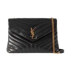 Saint Laurent Loulou Medium Quilted Leather Shoulder Bag Black - BEAUTY BAR