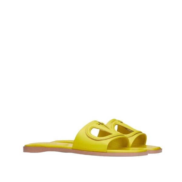 Valentino V Logo Cut - Out Slide Sandal - BEAUTY BAR