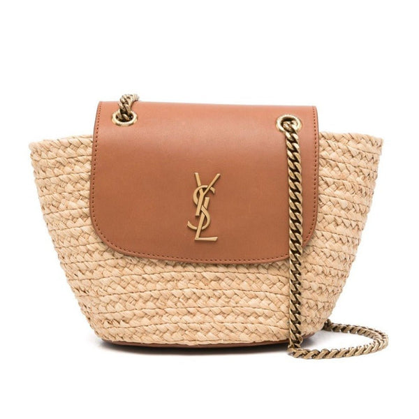 Yves Saint Laurent Small Manon Raffia Crossbody Bag - BEAUTY BAR